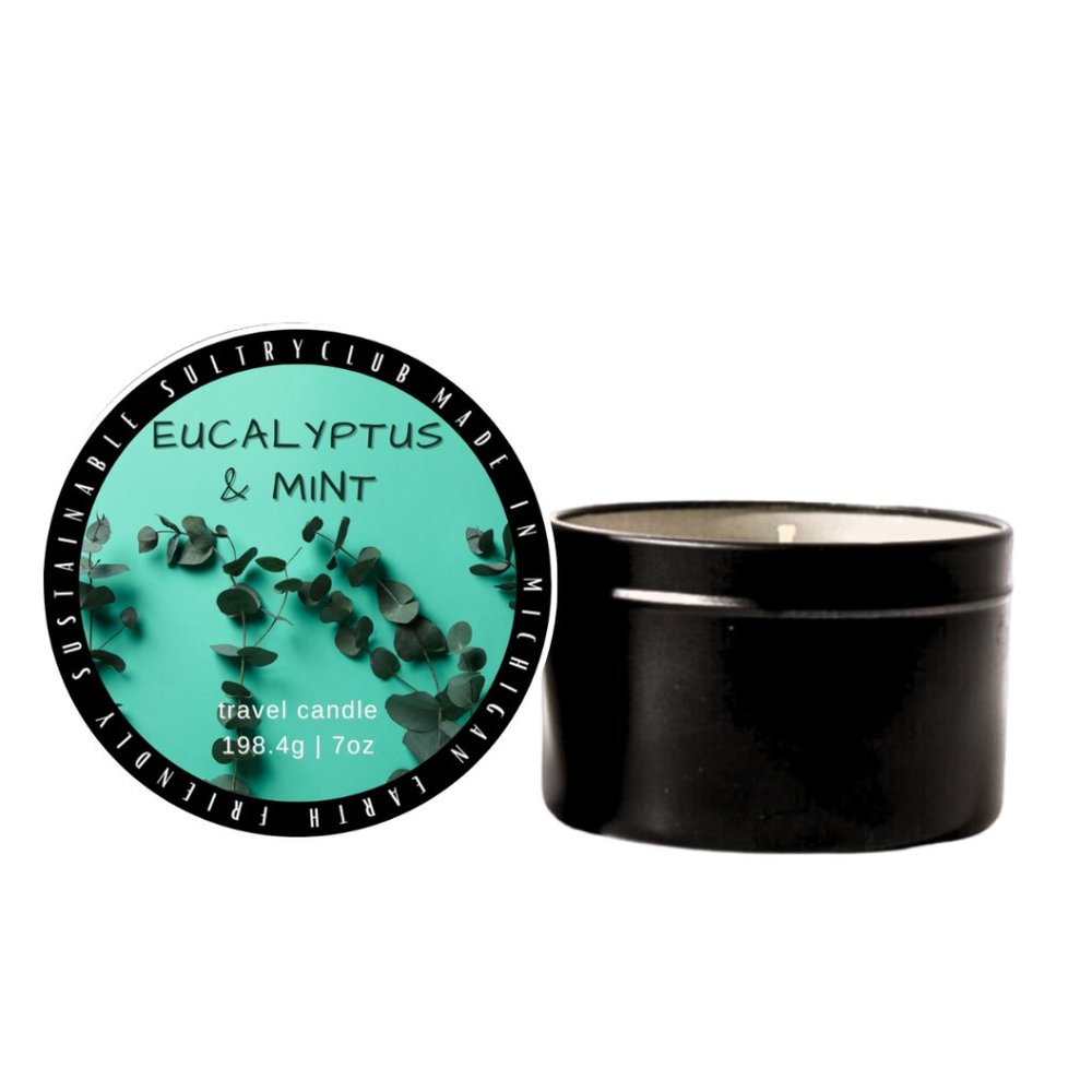 Eucalyptus & Mint Vegan Candle - Picture 9 of 11